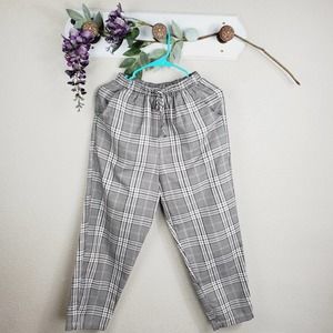 Wild Fable Academia Tapered Plaid High Rise Elastic Pants
